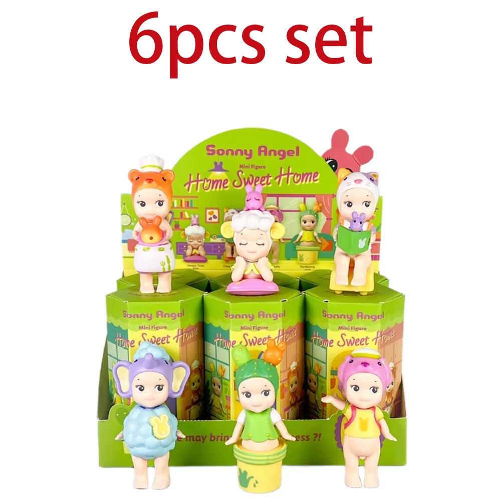 Angel Blind Box Dinosaur Good Luck Series Anime Figures Ornaments Seoul Strawberry Dolls Fans Children Christmas Gift Toys